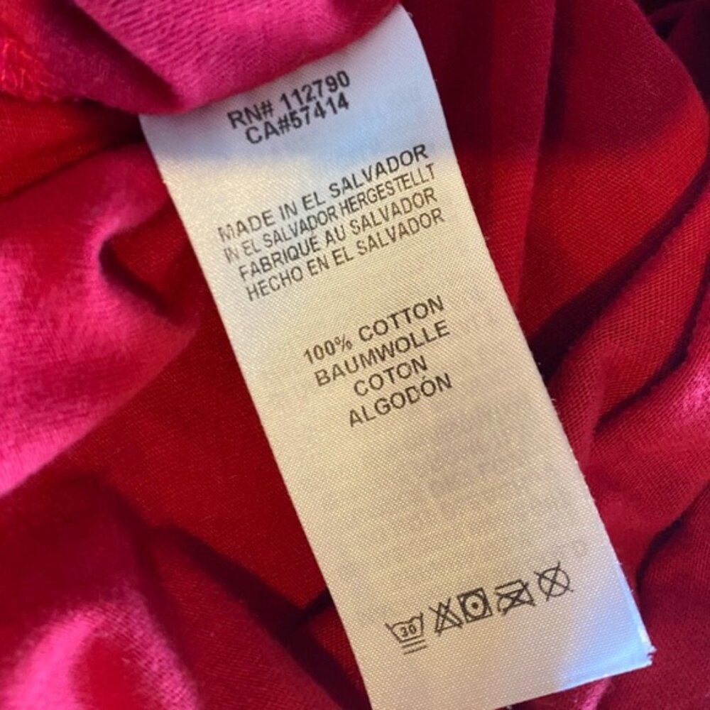 True Religion Men's True Verb Scatter Tee T-Shirt - Ruby Red - Picture 10 of 11